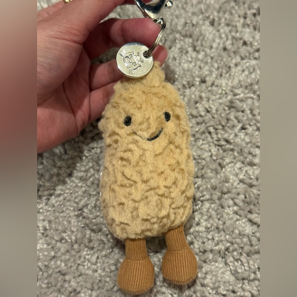 Authentic Jellycat Amuseables Peanut Bag Charm
